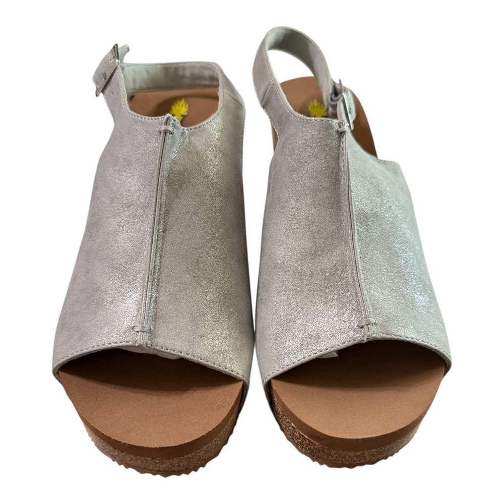 Volatile Division Grey Wedge Sandals - Picture 2 of 7